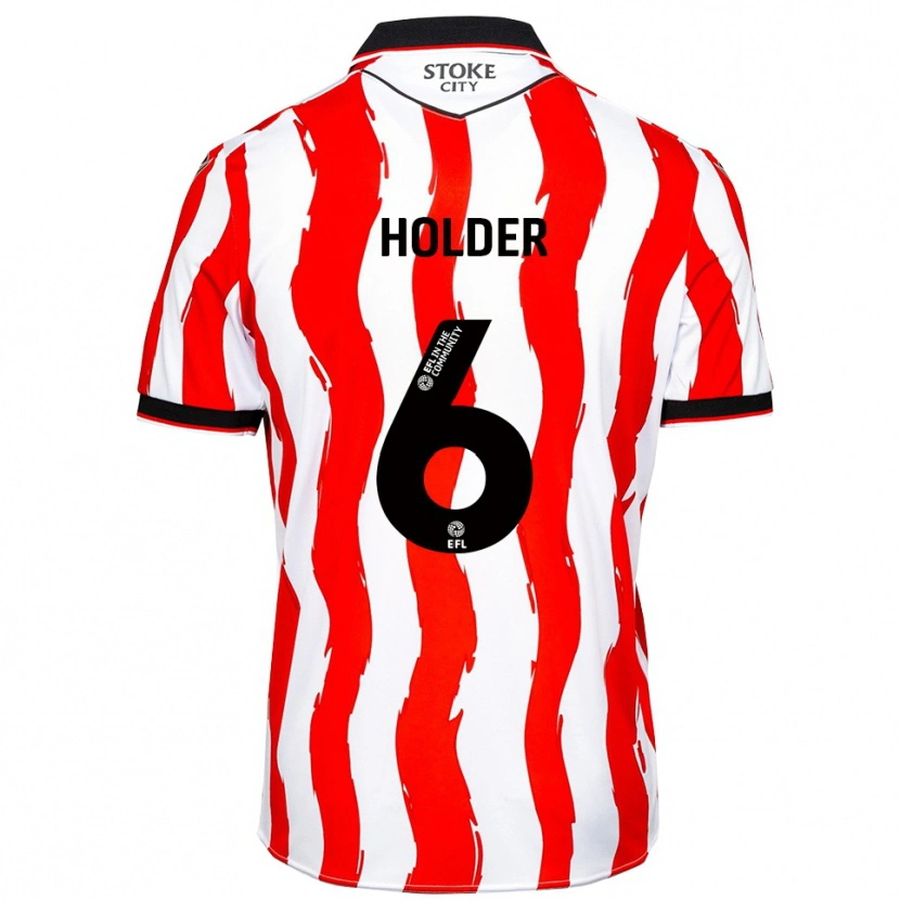 Danxen Criança Camisola Molly Holder #6 Branco Vermelho Principal 2025/26 Camisa Brasil