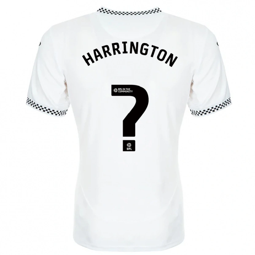 Danxen Criança Camisola Theo Harrington #0 Branco Laranja Principal 2025/26 Camisa Brasil