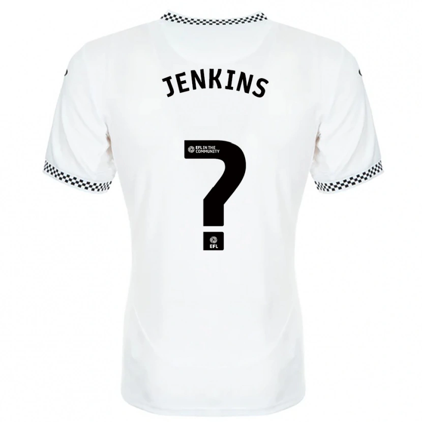 Danxen Criança Camisola Kian Jenkins #0 Branco Laranja Principal 2025/26 Camisa Brasil