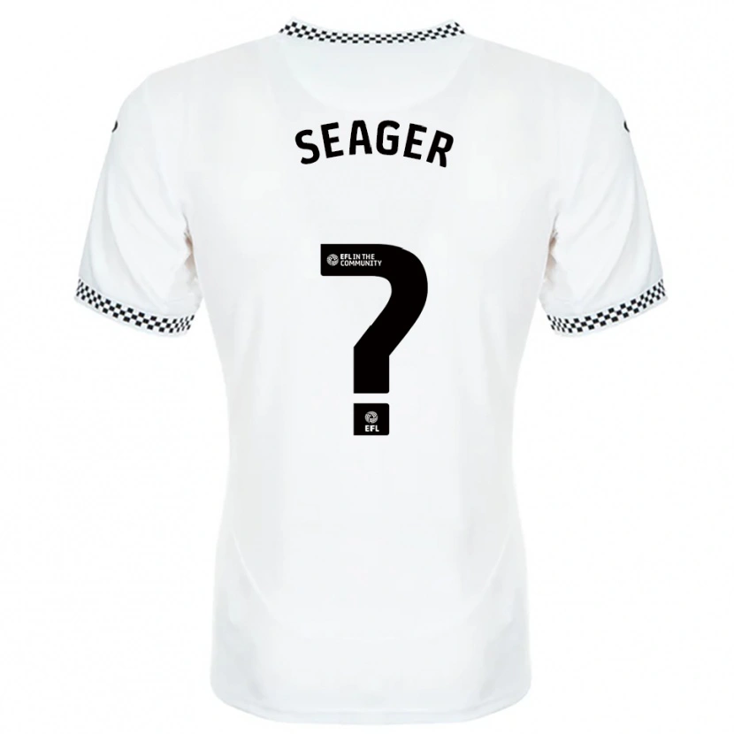 Danxen Criança Camisola Sam Seager #0 Branco Laranja Principal 2025/26 Camisa Brasil