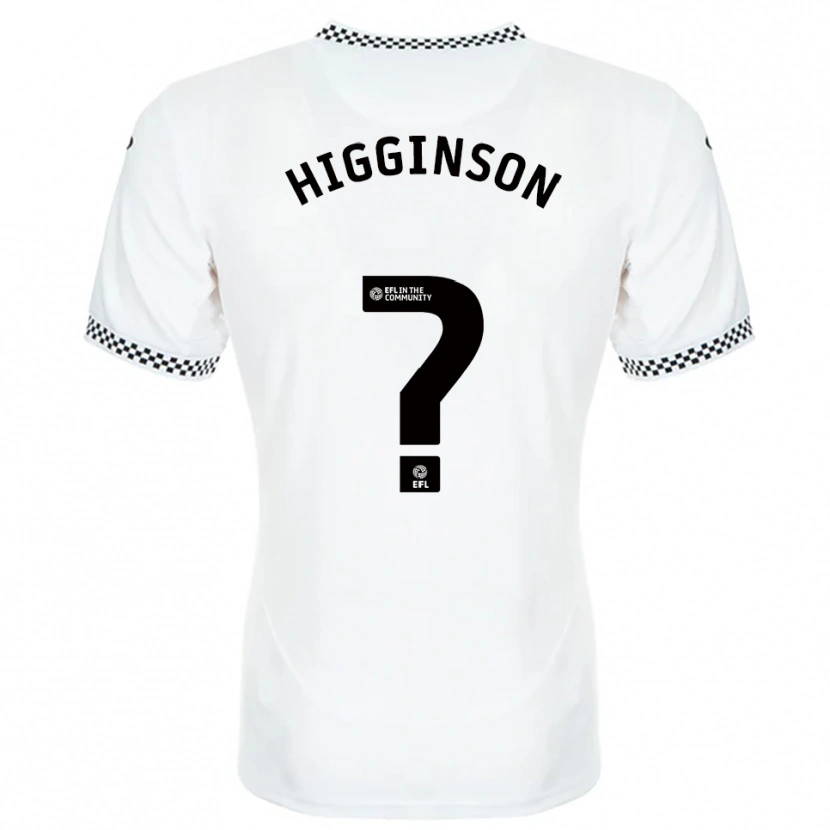Danxen Criança Camisola Kiel Higginson #0 Branco Laranja Principal 2025/26 Camisa Brasil