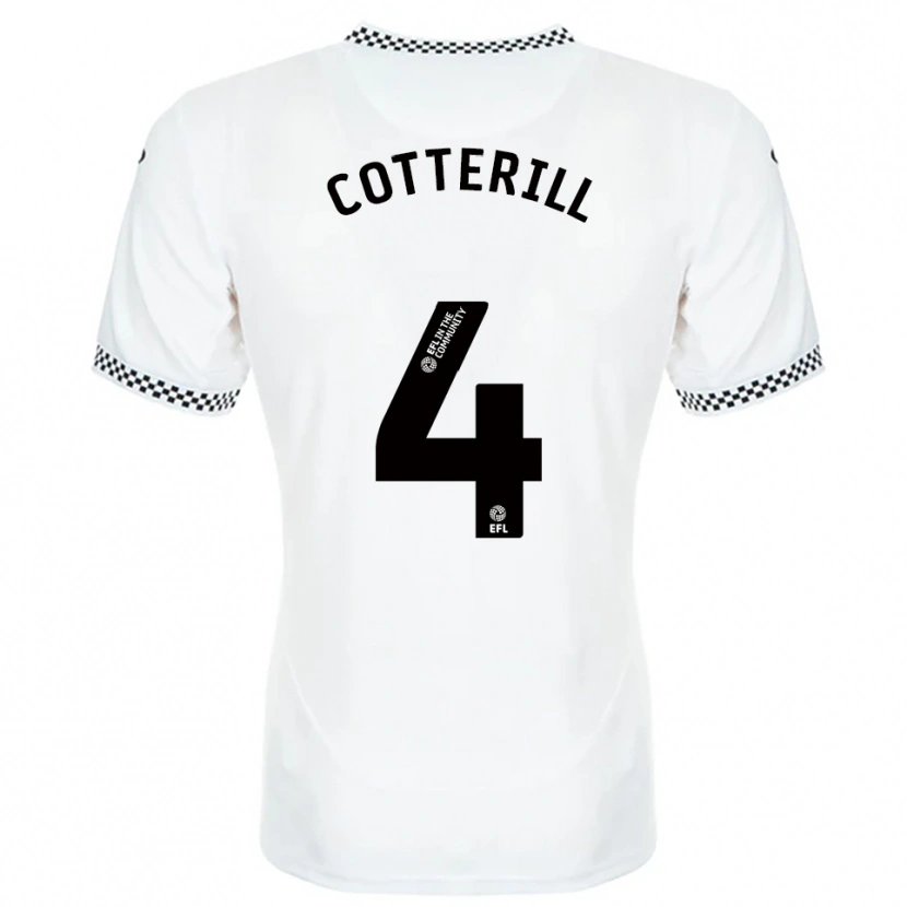 Danxen Criança Camisola Joel Cotterill #4 Branco Laranja Principal 2025/26 Camisa Brasil