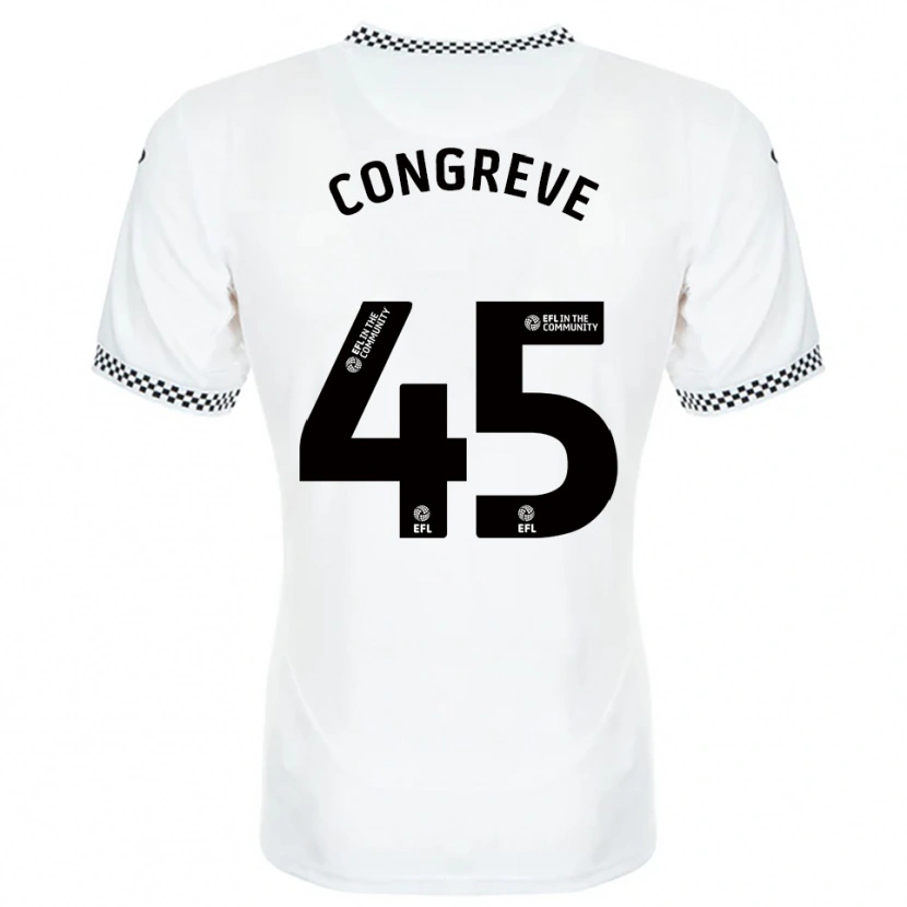 Danxen Criança Camisola Cameron Congreve #45 Branco Laranja Principal 2025/26 Camisa Brasil