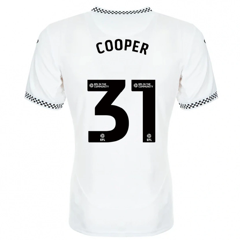 Danxen Criança Camisola Oliver Cooper #31 Branco Laranja Principal 2025/26 Camisa Brasil
