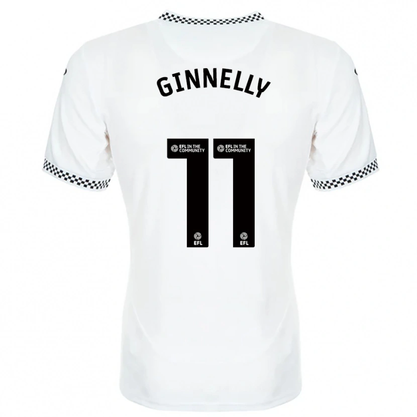 Danxen Criança Camisola Josh Ginnelly #11 Branco Laranja Principal 2025/26 Camisa Brasil