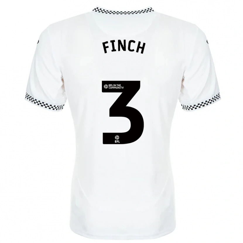 Danxen Criança Camisola Lucy Finch #3 Branco Laranja Principal 2025/26 Camisa Brasil