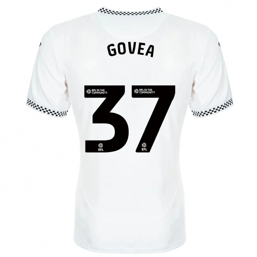 Danxen Criança Camisola Aimar Govea #37 Branco Laranja Principal 2025/26 Camisa Brasil