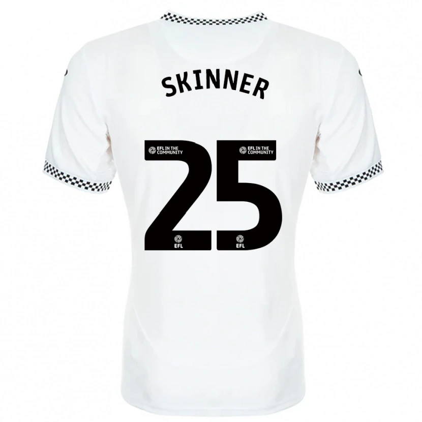 Danxen Criança Camisola Claire Skinner #25 Branco Laranja Principal 2025/26 Camisa Brasil