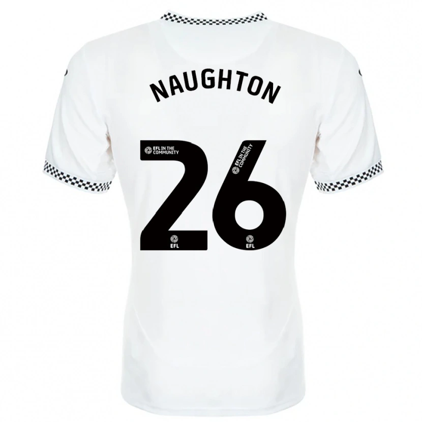 Danxen Criança Camisola Kyle Naughton #26 Branco Laranja Principal 2025/26 Camisa Brasil