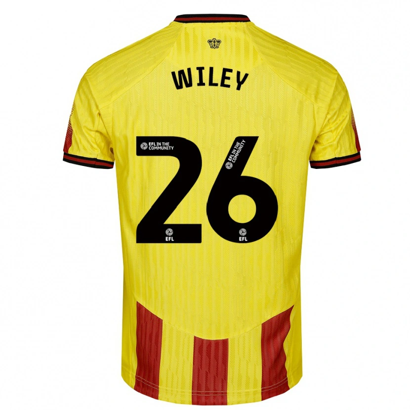 Danxen Criança Camisola Caleb Wiley #26 Amarelo Vermelho Principal 2025/26 Camisa Brasil