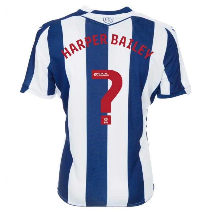 Danxen Criança Camisola Aaron Harper-Bailey #0 Azul Marinho Branco Principal 2025/26 Camisa Brasil