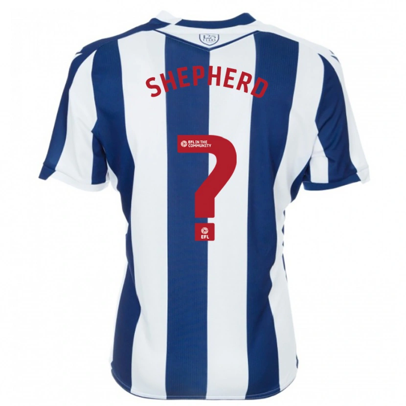 Danxen Criança Camisola Jacob Shepherd #0 Azul Marinho Branco Principal 2025/26 Camisa Brasil