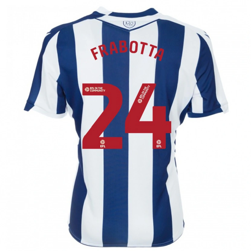 Danxen Criança Camisola Gianluca Frabotta #24 Azul Marinho Branco Principal 2025/26 Camisa Brasil