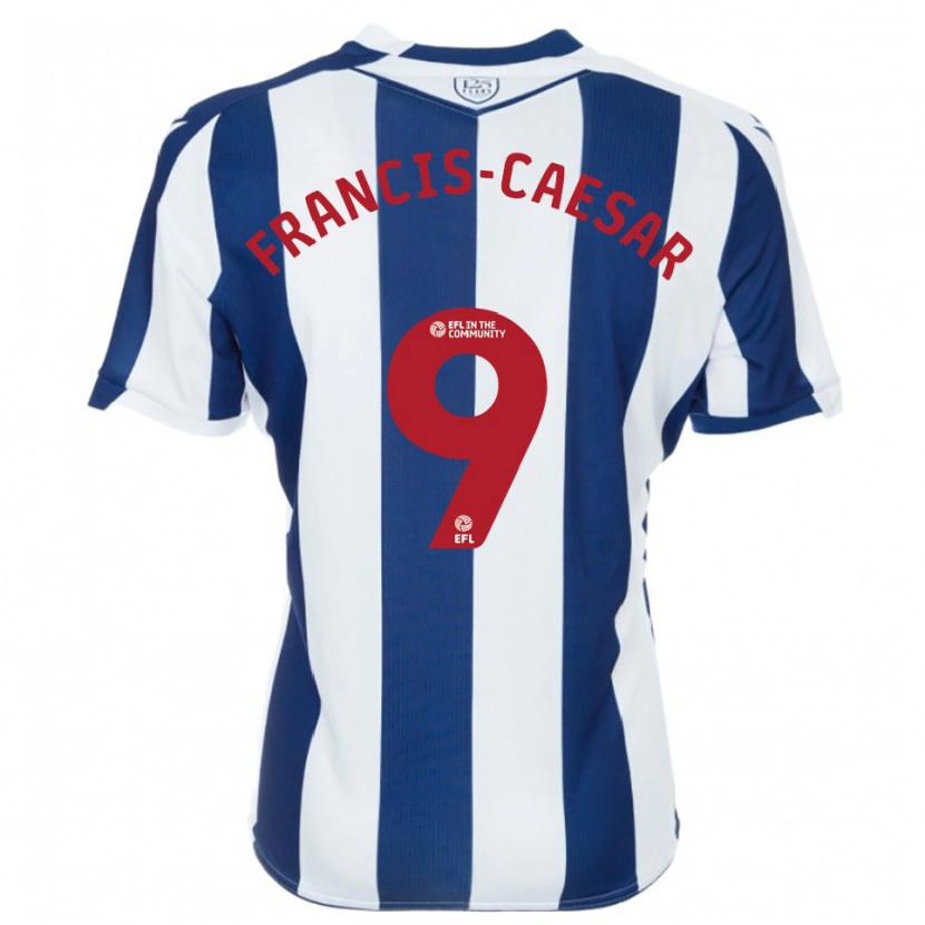 Danxen Criança Camisola Jaiden Francis-Caesar #9 Azul Marinho Branco Principal 2025/26 Camisa Brasil