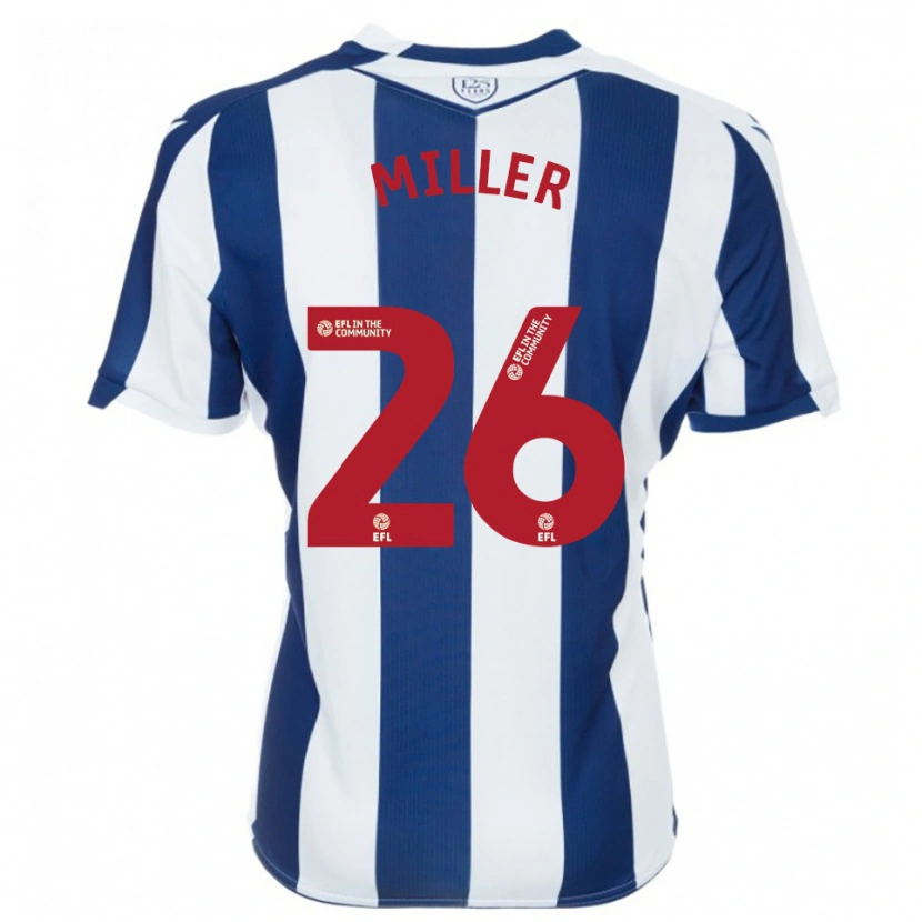 Danxen Criança Camisola Nna Miller #26 Azul Marinho Branco Principal 2025/26 Camisa Brasil