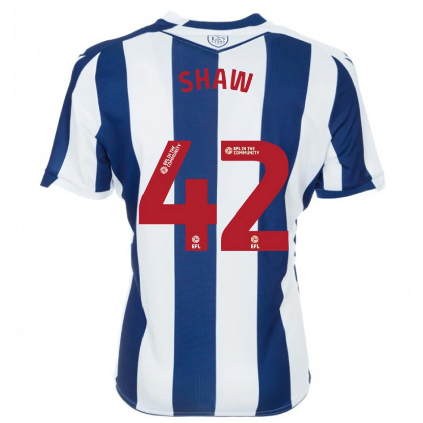 Danxen Criança Camisola Josh Shaw #42 Azul Marinho Branco Principal 2025/26 Camisa Brasil