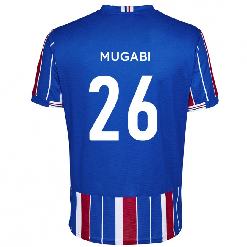 Danxen Criança Camisola Bevis Mugabi #26 Azul Vermelho Branco Principal 2025/26 Camisa Brasil