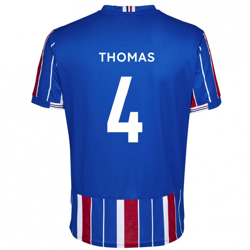 Danxen Criança Camisola Terell Thomas #4 Azul Vermelho Branco Principal 2025/26 Camisa Brasil