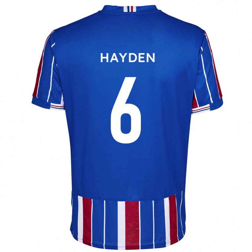 Danxen Criança Camisola Aaron Hayden #6 Azul Vermelho Branco Principal 2025/26 Camisa Brasil