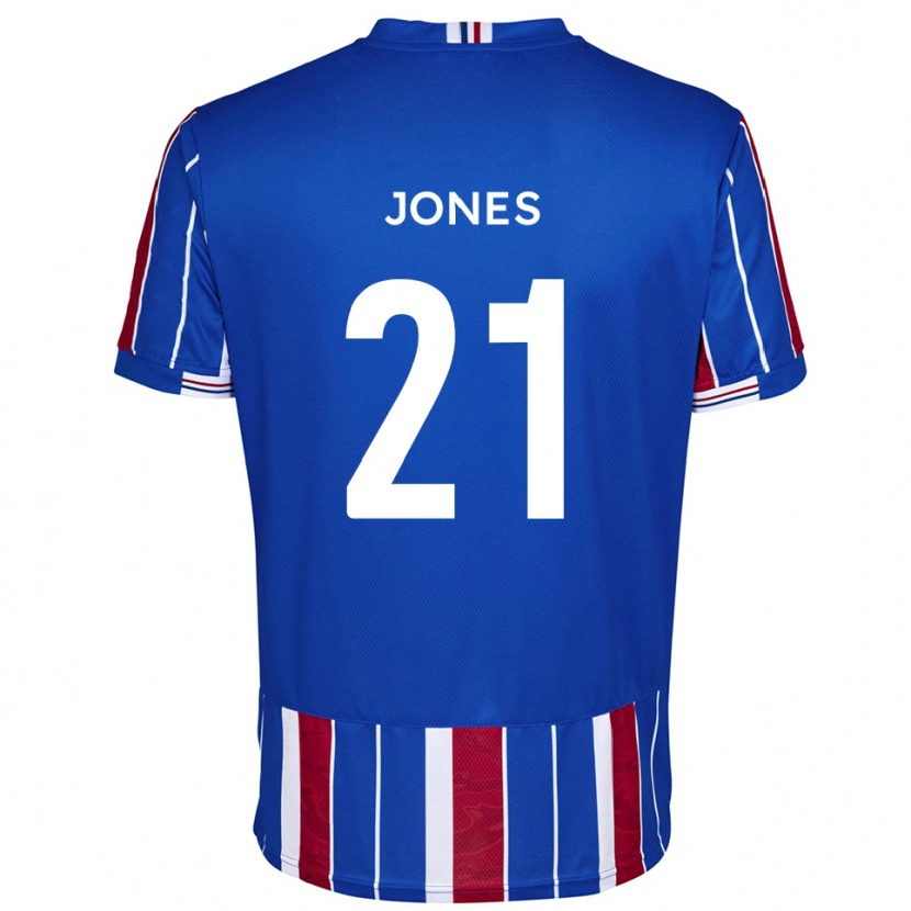Danxen Criança Camisola Jordan Jones #21 Azul Vermelho Branco Principal 2025/26 Camisa Brasil