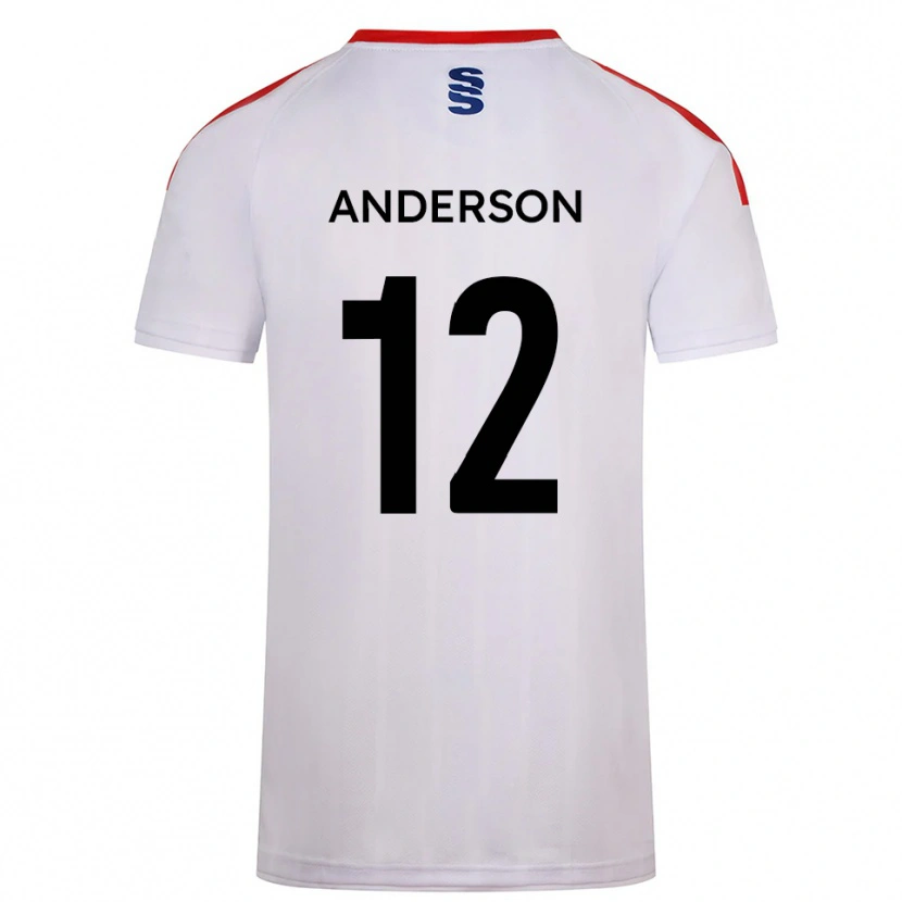 Danxen Criança Camisola Zea Anderson #12 Branco Azul Marinho Principal 2025/26 Camisa Brasil