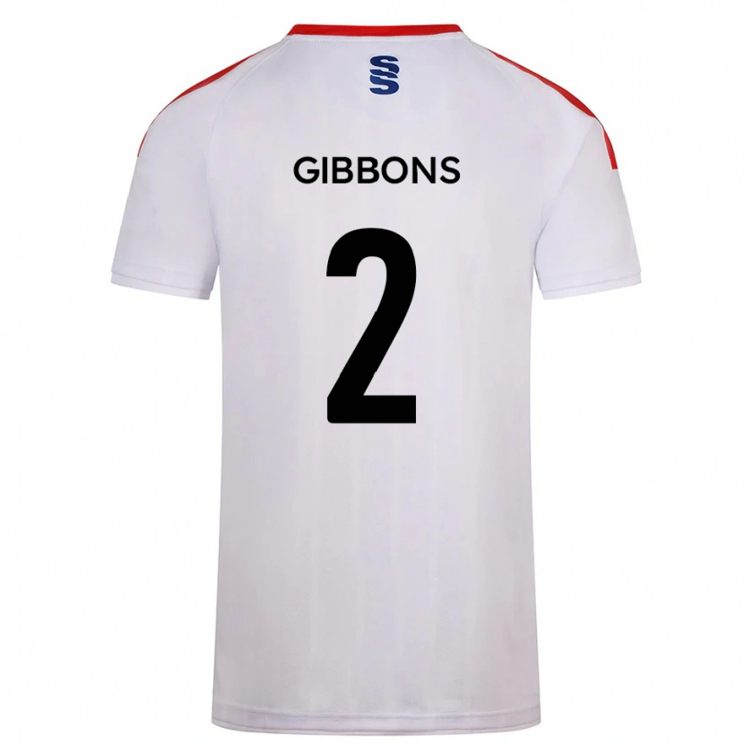 Danxen Criança Camisola Sam Gibbons #2 Branco Azul Marinho Principal 2025/26 Camisa Brasil