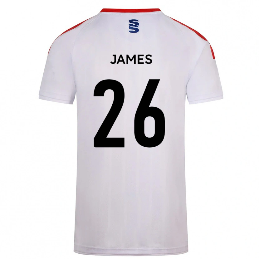 Danxen Criança Camisola Nicola James #26 Branco Azul Marinho Principal 2025/26 Camisa Brasil