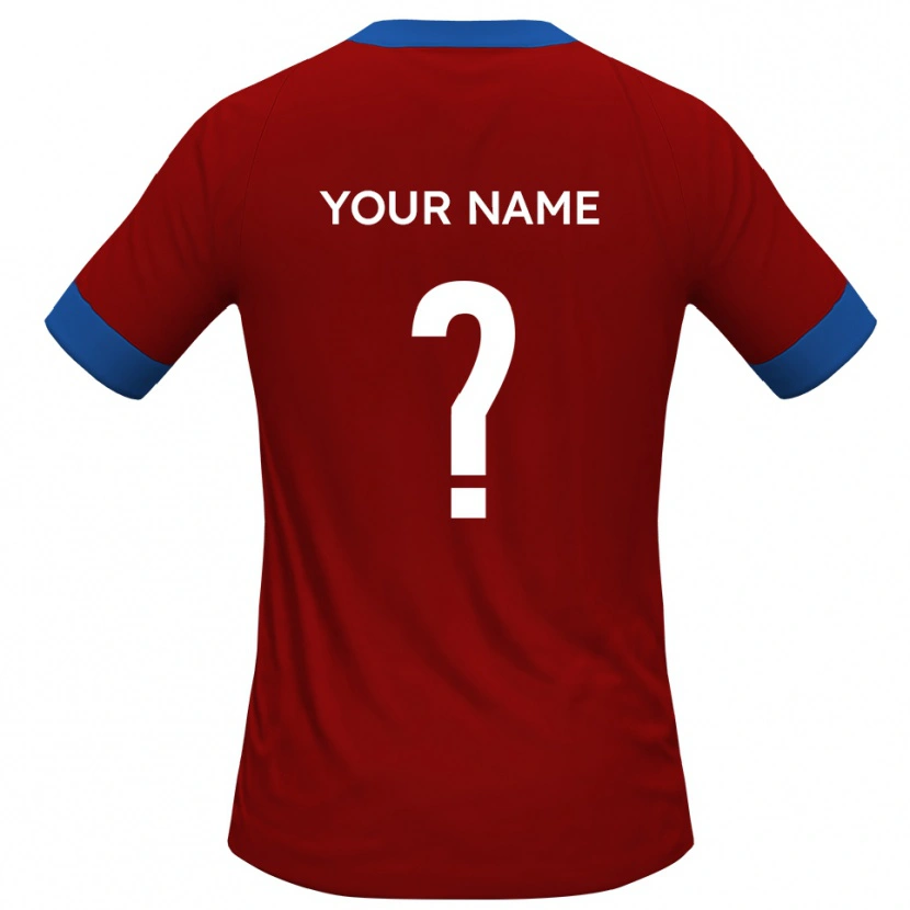 Danxen Criança Camisola Seu Nome #0 Vermelho Azul Principal 2025/26 Camisa Brasil