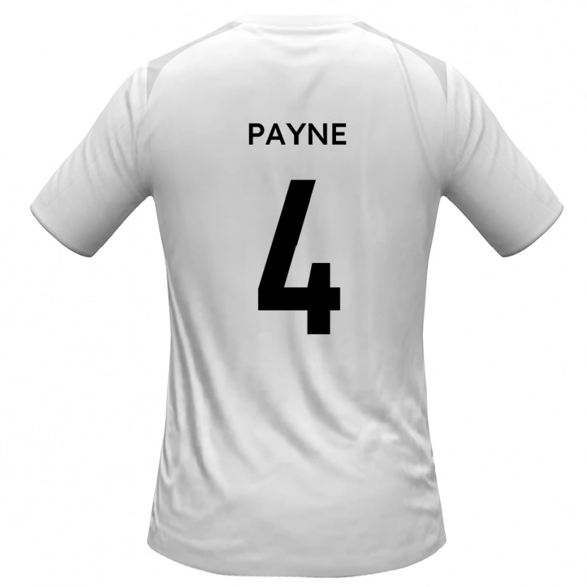 Danxen Criança Camisola Jack Payne #4 Branco Cinza Principal 2025/26 Camisa Brasil