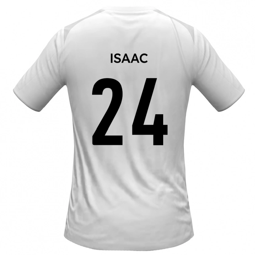 Danxen Criança Camisola Daniel Isaac #24 Branco Cinza Principal 2025/26 Camisa Brasil