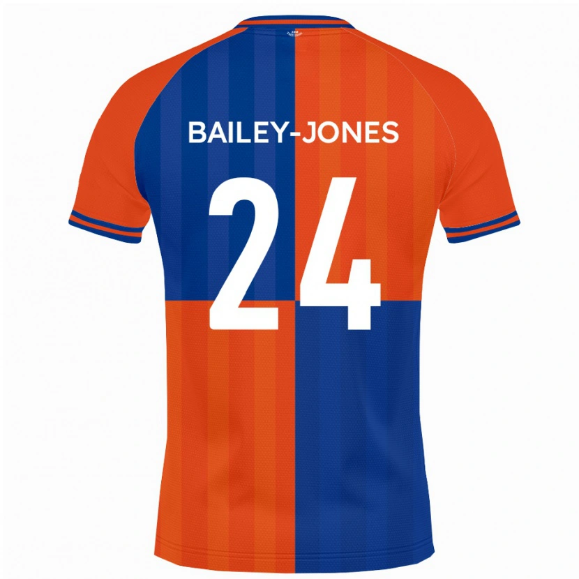 Danxen Criança Camisola William Bailey-Jones #24 Laranja Azul Royal Principal 2025/26 Camisa Brasil