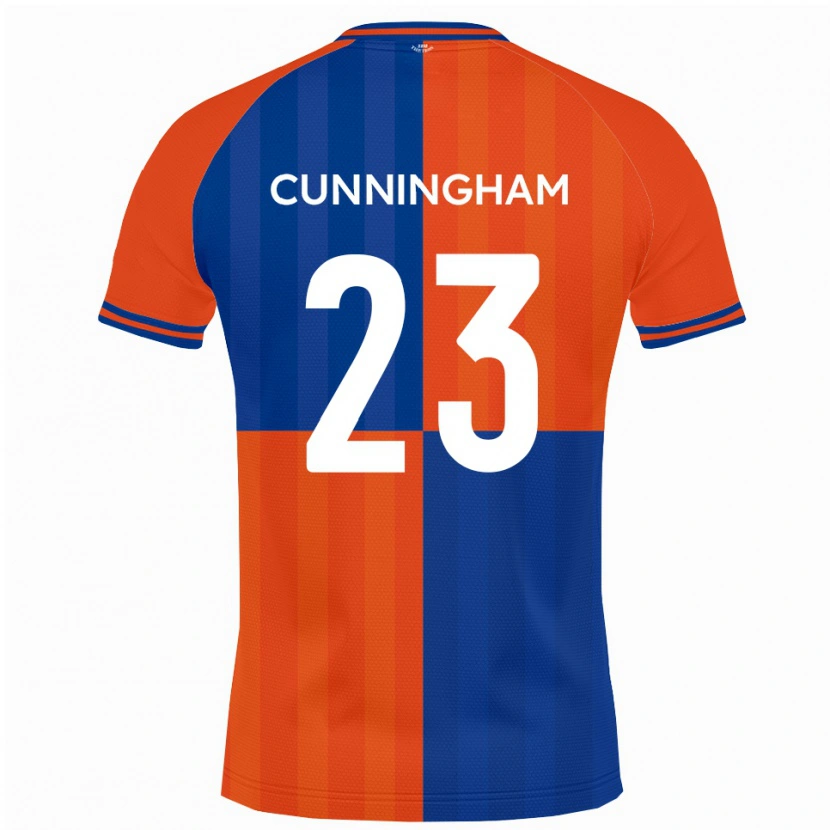 Danxen Criança Camisola Elliott Cunningham #23 Laranja Azul Royal Principal 2025/26 Camisa Brasil