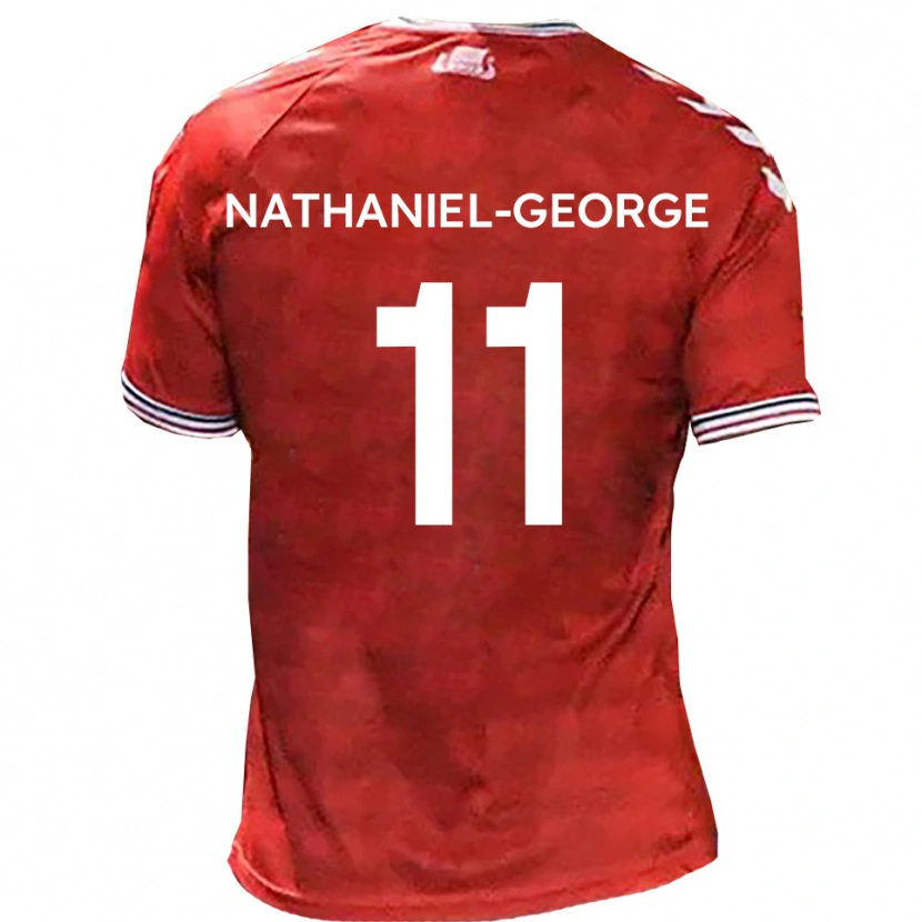 Danxen Criança Camisola Ashley Nathaniel-George #11 Vermelho Branco Principal 2025/26 Camisa Brasil