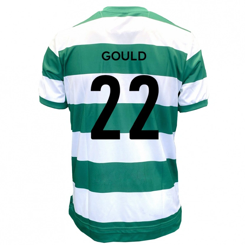 Danxen Criança Camisola Matt Gould #22 Verde Branco Principal 2025/26 Camisa Brasil