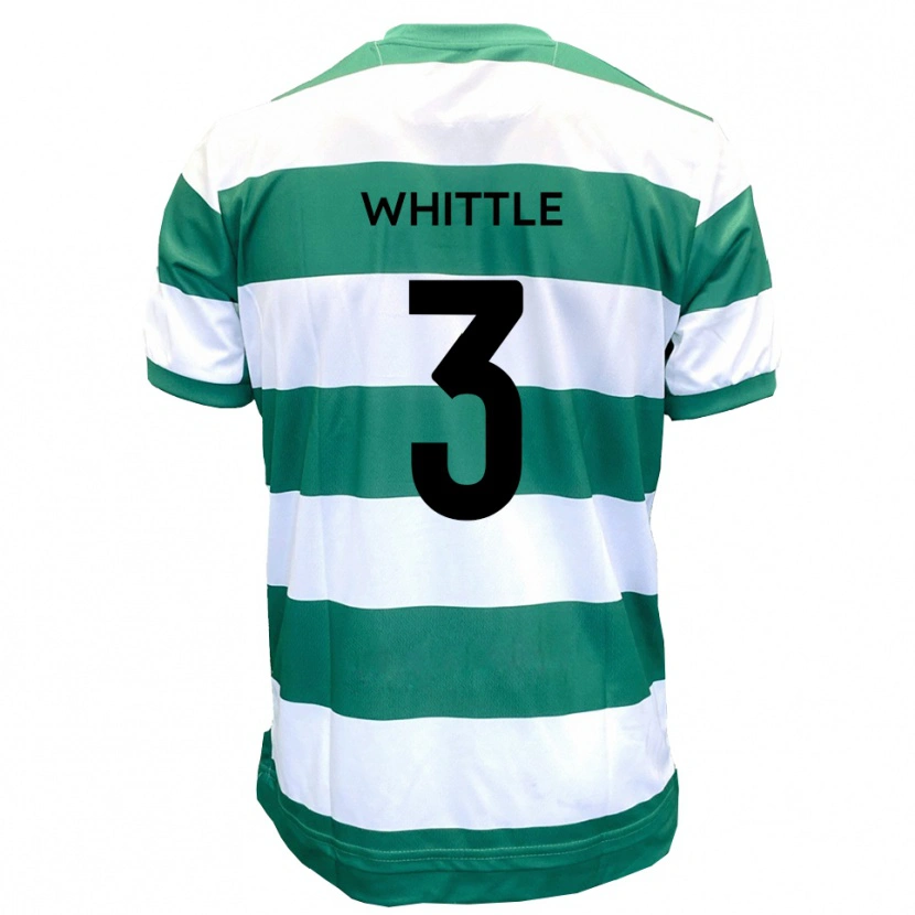 Danxen Criança Camisola Alex Whittle #3 Verde Branco Principal 2025/26 Camisa Brasil
