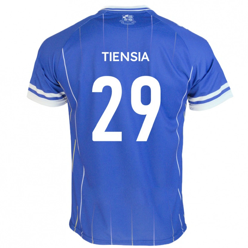 Danxen Criança Camisola Junior Tiensia #29 Azul Real Principal 2025/26 Camisa Brasil
