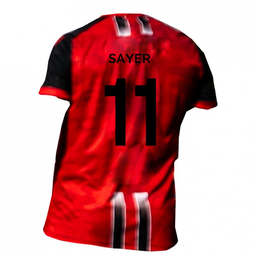 Danxen Criança Camisola Harvey Sayer #11 Vermelho Preto Principal 2025/26 Camisa Brasil
