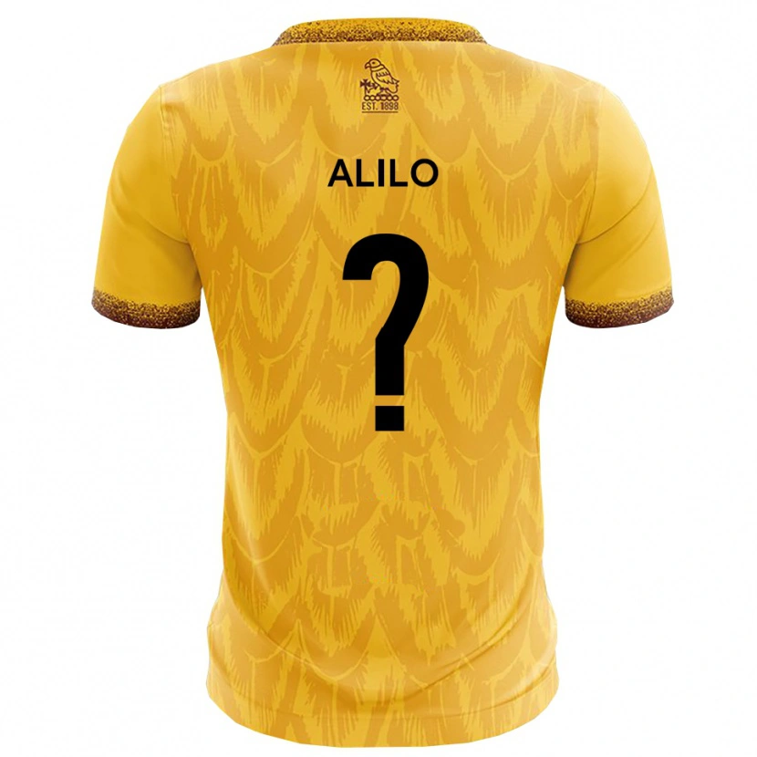 Danxen Criança Camisola Jordi Alilo #0 Amarelo Marrom Principal 2025/26 Camisa Brasil