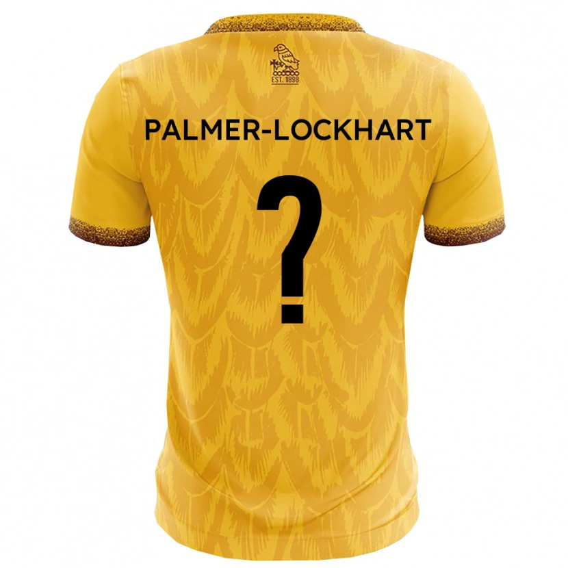 Danxen Criança Camisola Jayda Palmer-Lockhart #0 Amarelo Marrom Principal 2025/26 Camisa Brasil