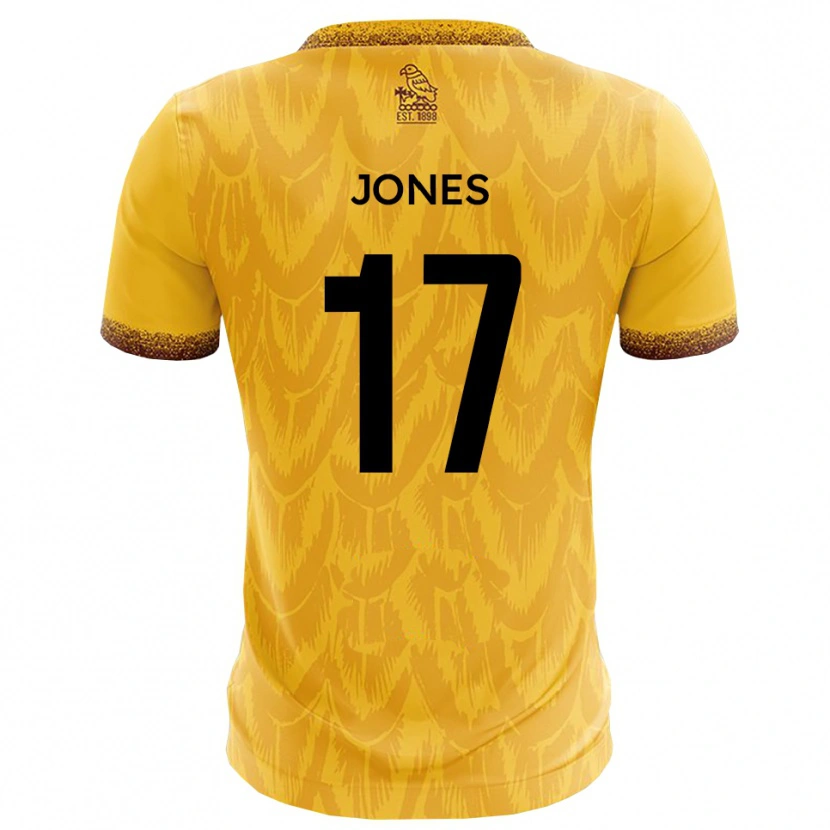 Danxen Criança Camisola Aaron Jones #17 Amarelo Marrom Principal 2025/26 Camisa Brasil