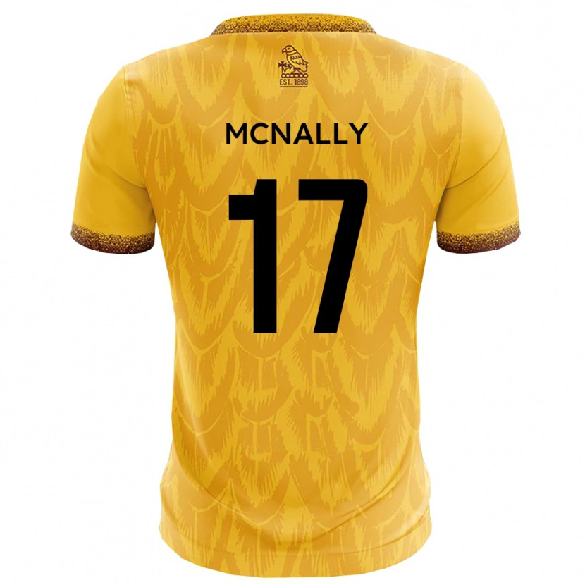 Danxen Criança Camisola Jordan Mcnally #17 Amarelo Marrom Principal 2025/26 Camisa Brasil