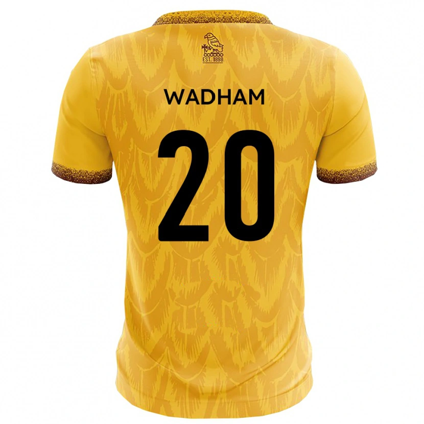 Danxen Criança Camisola Jack Wadham #20 Amarelo Marrom Principal 2025/26 Camisa Brasil