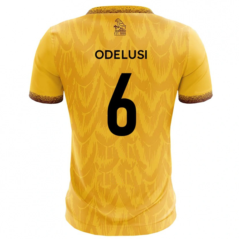 Danxen Criança Camisola Siju Odelusi #6 Amarelo Marrom Principal 2025/26 Camisa Brasil