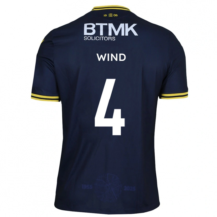 Danxen Criança Camisola George Wind #4 Azul Marinho Amarelo Principal 2025/26 Camisa Brasil