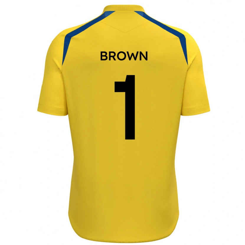 Danxen Criança Camisola Rory Brown #1 Amarelo Azul Principal 2025/26 Camisa Brasil