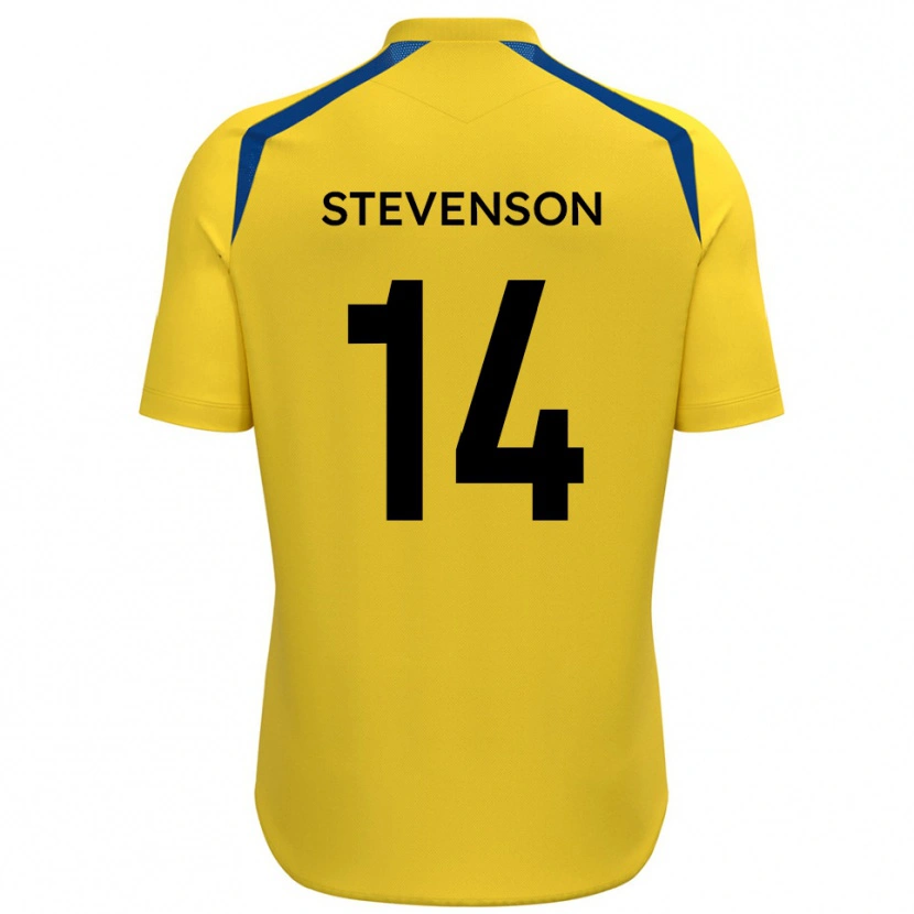 Danxen Criança Camisola Bradley Stevenson #14 Amarelo Azul Principal 2025/26 Camisa Brasil