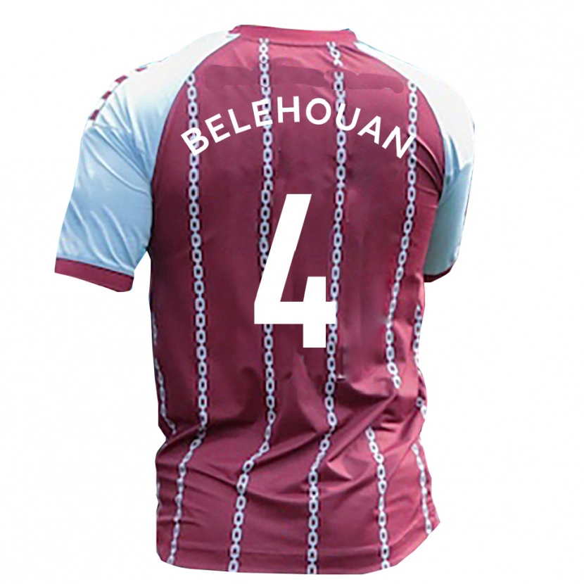 Danxen Criança Camisola Jean Belehouan #4 Azul Celeste Ferrugem Vermelho Principal 2025/26 Camisa Brasil