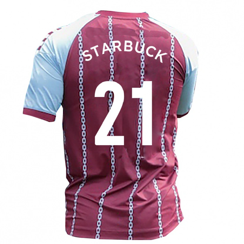 Danxen Criança Camisola Joe Starbuck #21 Azul Celeste Ferrugem Vermelho Principal 2025/26 Camisa Brasil