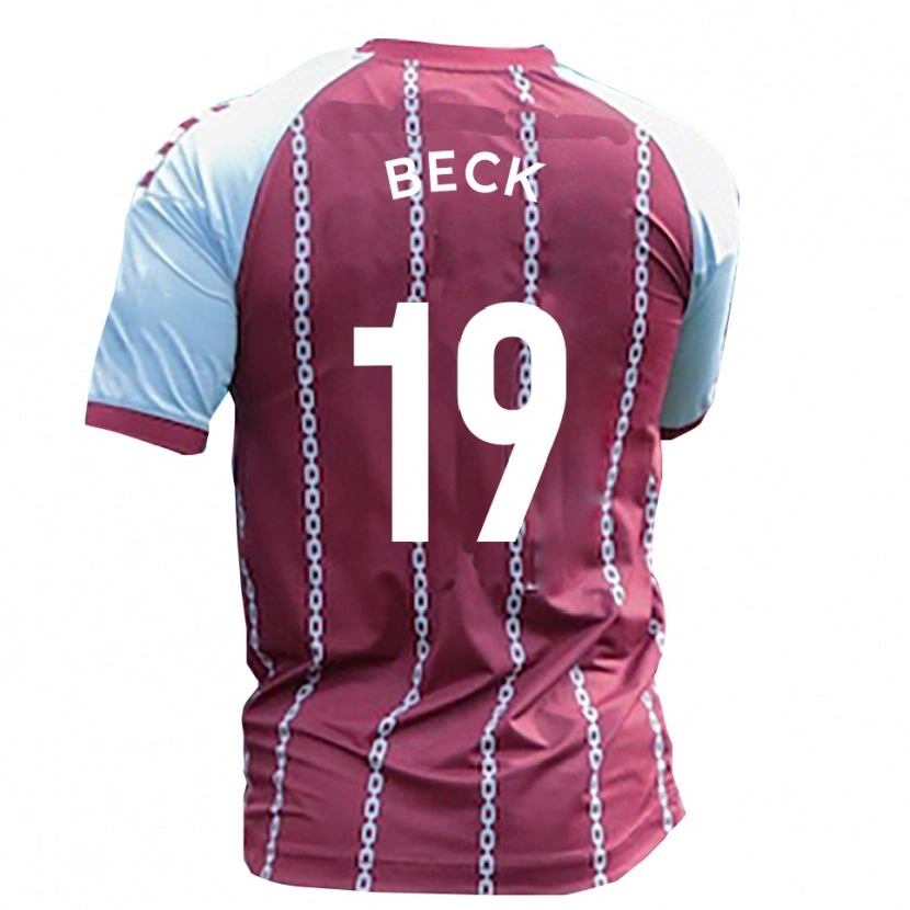 Danxen Criança Camisola Mark Beck #19 Azul Celeste Ferrugem Vermelho Principal 2025/26 Camisa Brasil