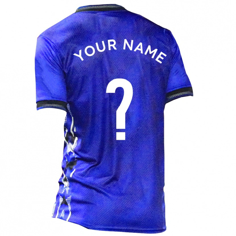 Danxen Criança Camisola Seu Nome #0 Azul Branco Principal 2025/26 Camisa Brasil